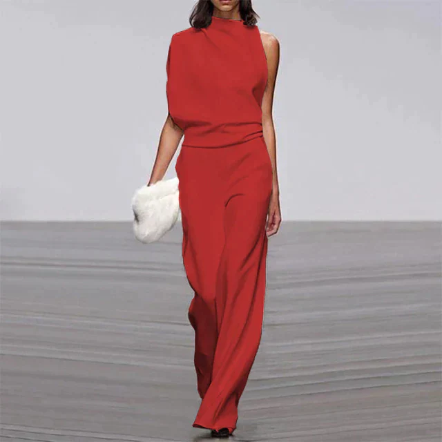 Chic Sleeveless Jumpsuit with Wide Legs for Women - Image 12