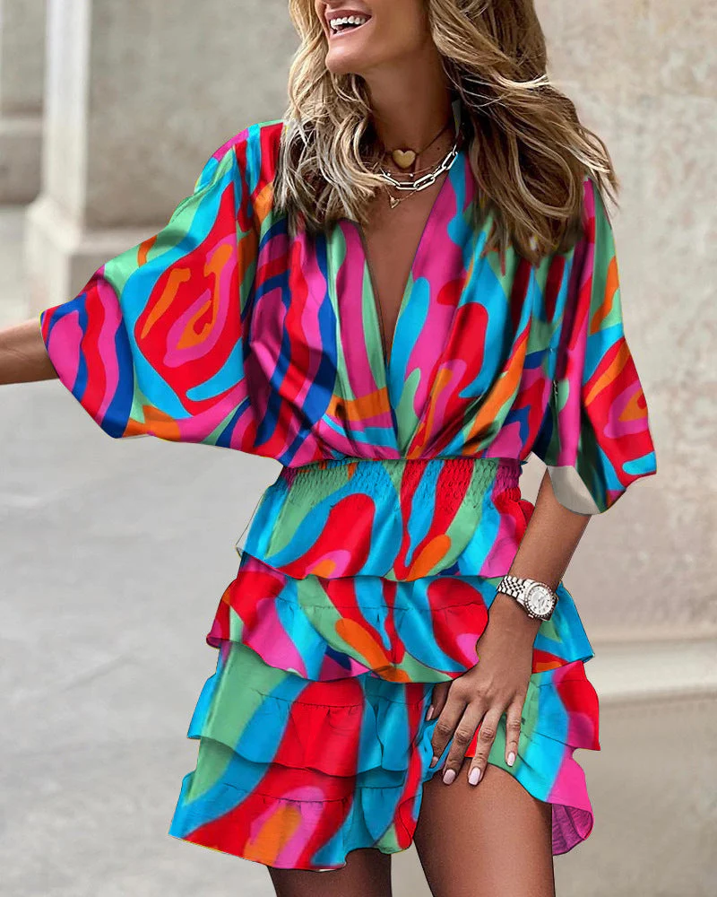 Chic Tunic Dress with Classic V-Neckline - Image 13