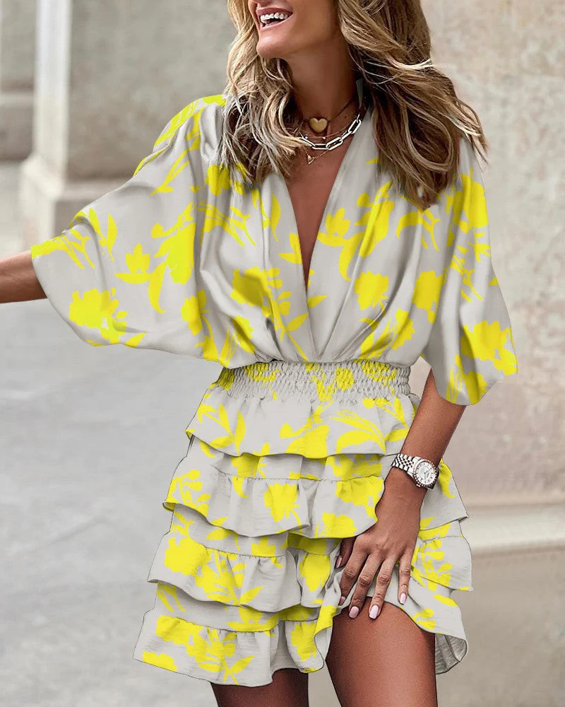 Chic Tunic Dress with Classic V-Neckline - Image 14