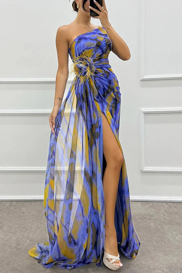 Chic Vibrant Patterned Maxi Dress - Image 10