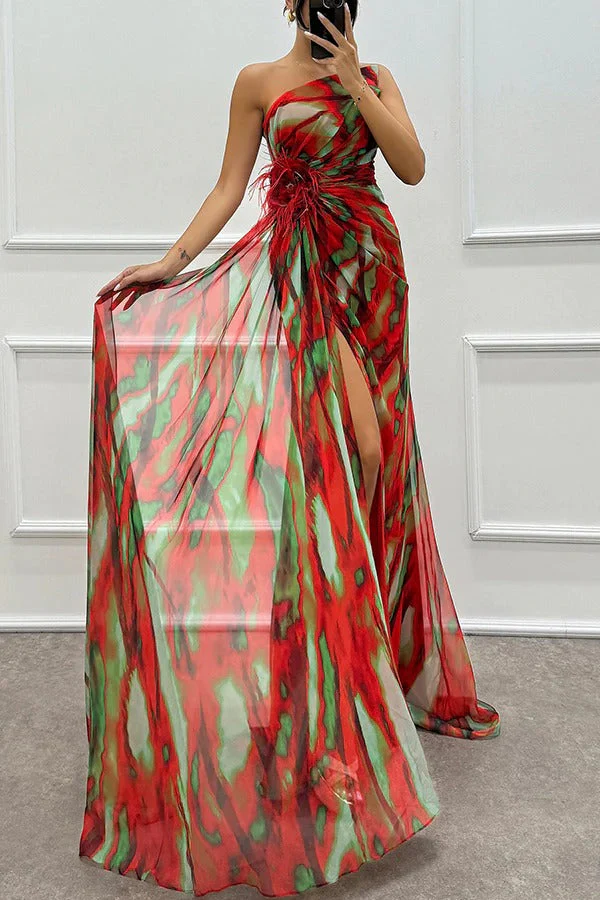 Chic Vibrant Patterned Maxi Dress - Image 20