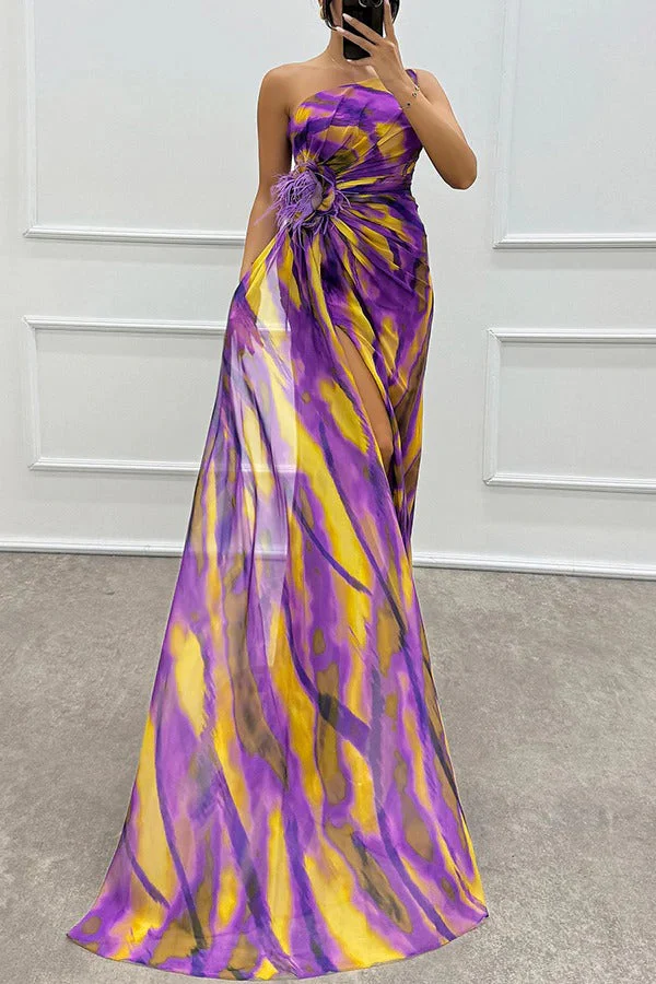 Chic Vibrant Patterned Maxi Dress - Image 27