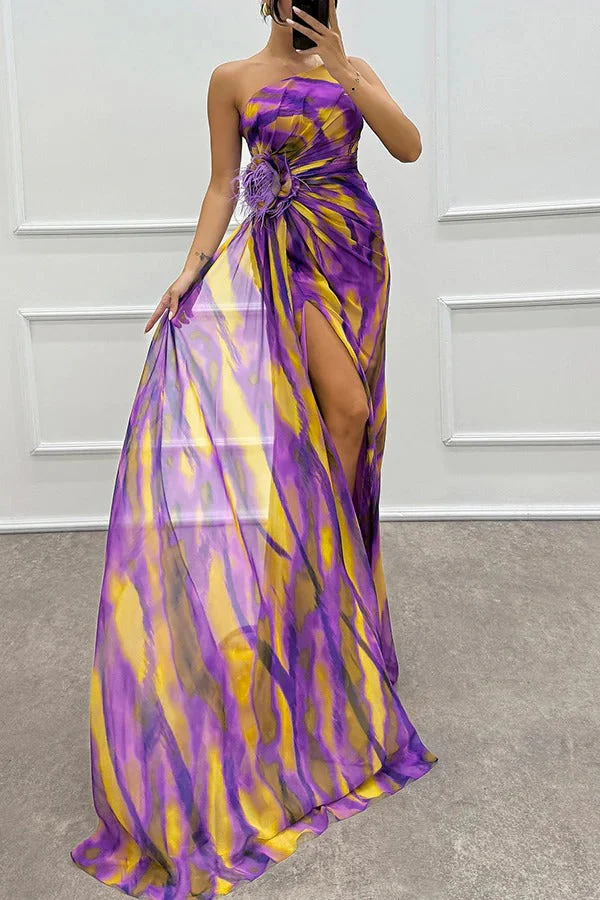 Chic Vibrant Patterned Maxi Dress - Image 28