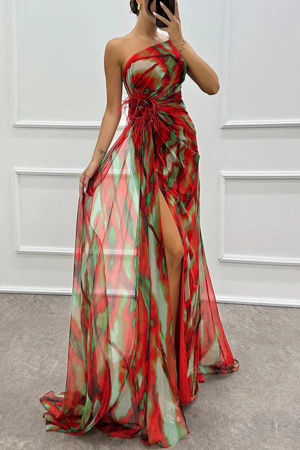 Chic Vibrant Patterned Maxi Dress - Image 5