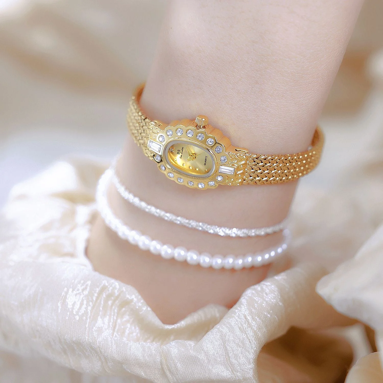Chic Wheat Pattern Ladies Watch - Image 4