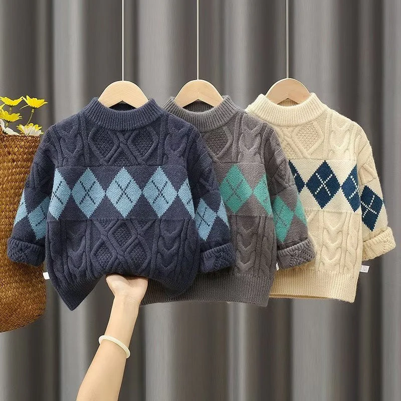 Children Woolen Sweater Crochet Cotton - Image 6