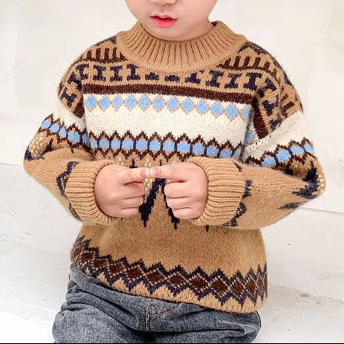 Kids Stylish Knit Sweater - Image 5