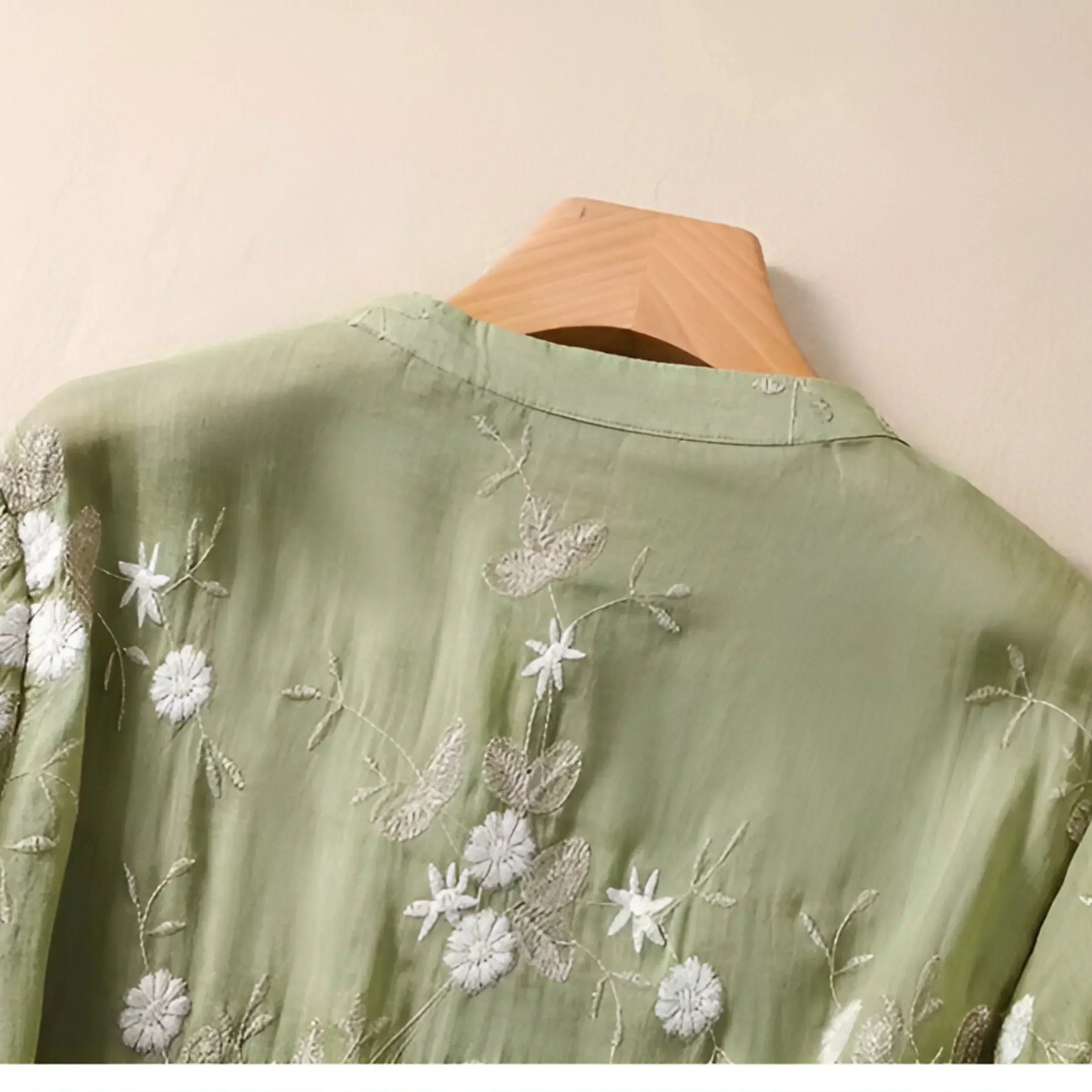 Classic Cotton Top with Intricate Embroidery - Image 9