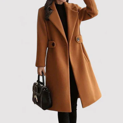 Classy Long Trench Coat with Belt - Image 14