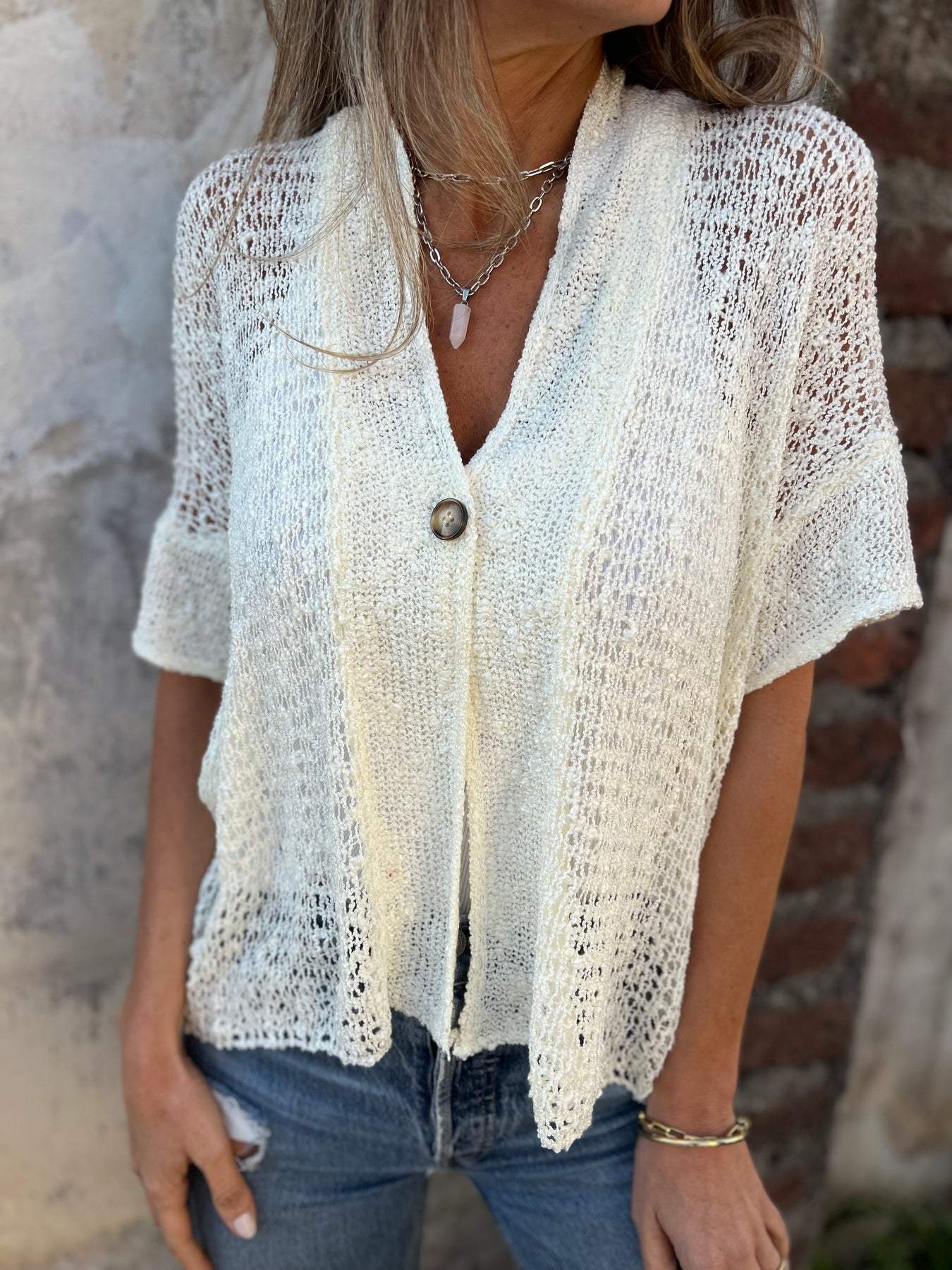 Classy Textured Top with Minimal Detail - Image 18