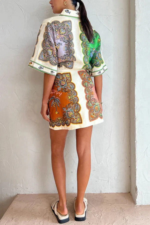 Coastal Mermaid Shirt Dress - Image 18