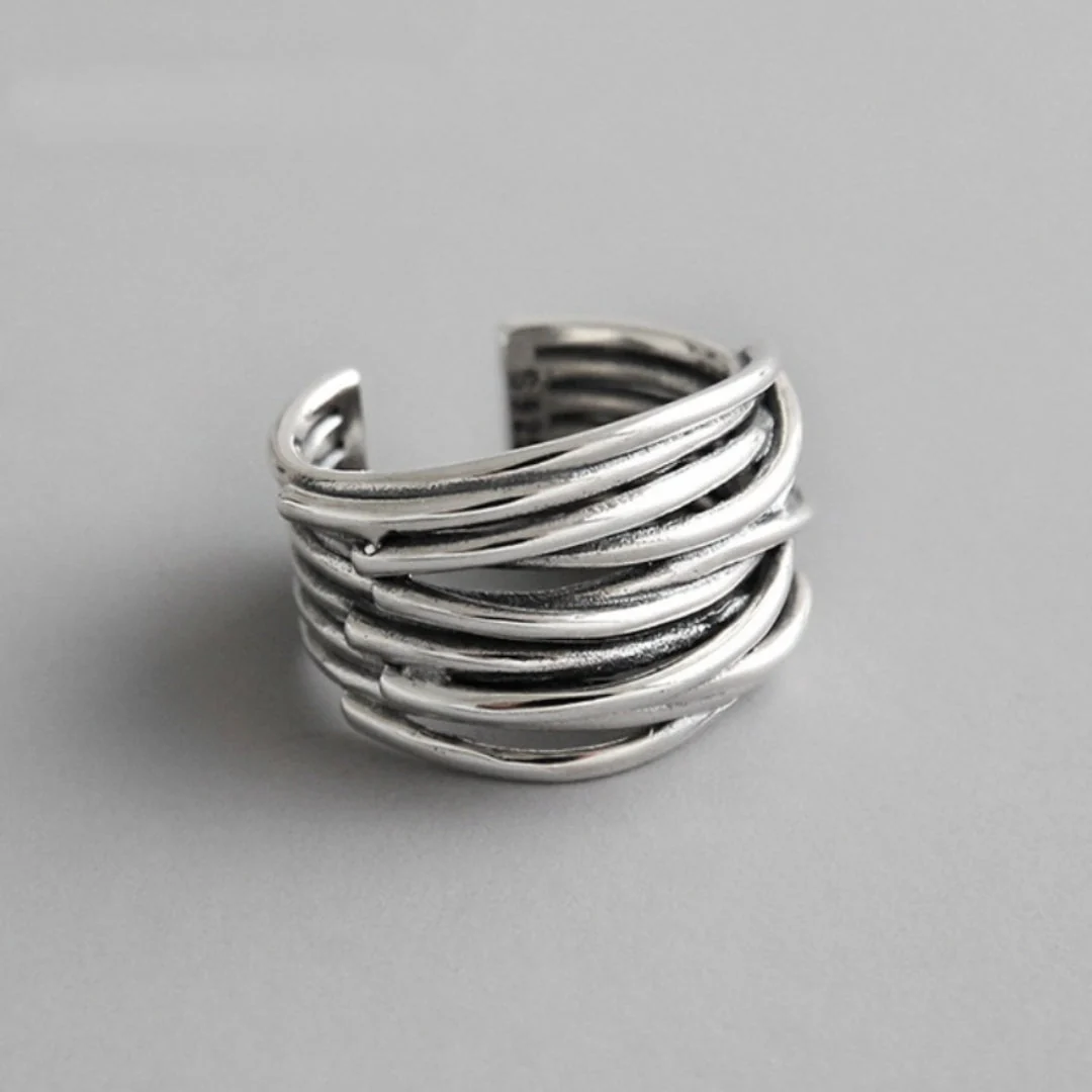 Comfort Fit Adjustable Tiered Ring - Image 2
