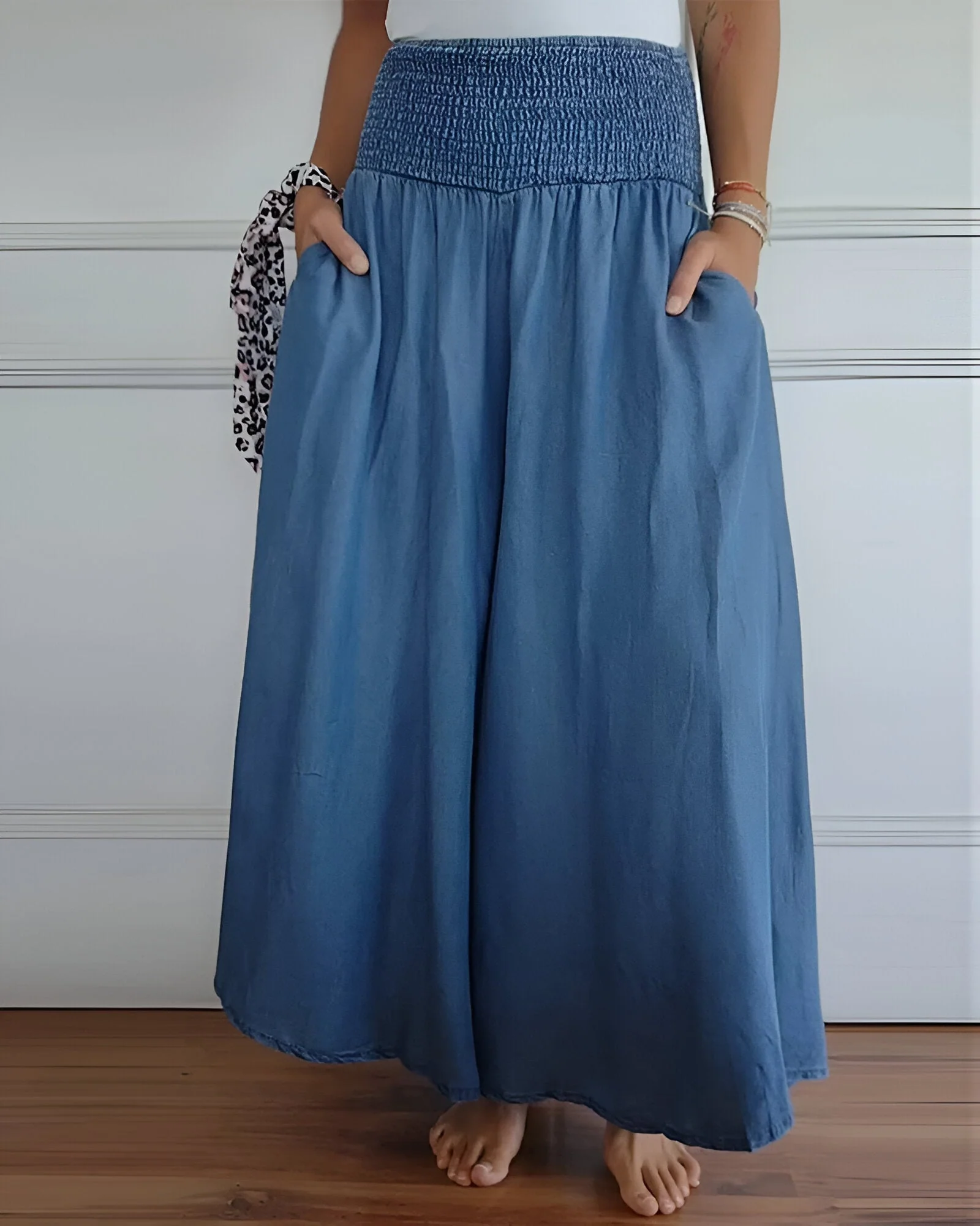 Comfortable Pants with Elastic Waist - Image 2