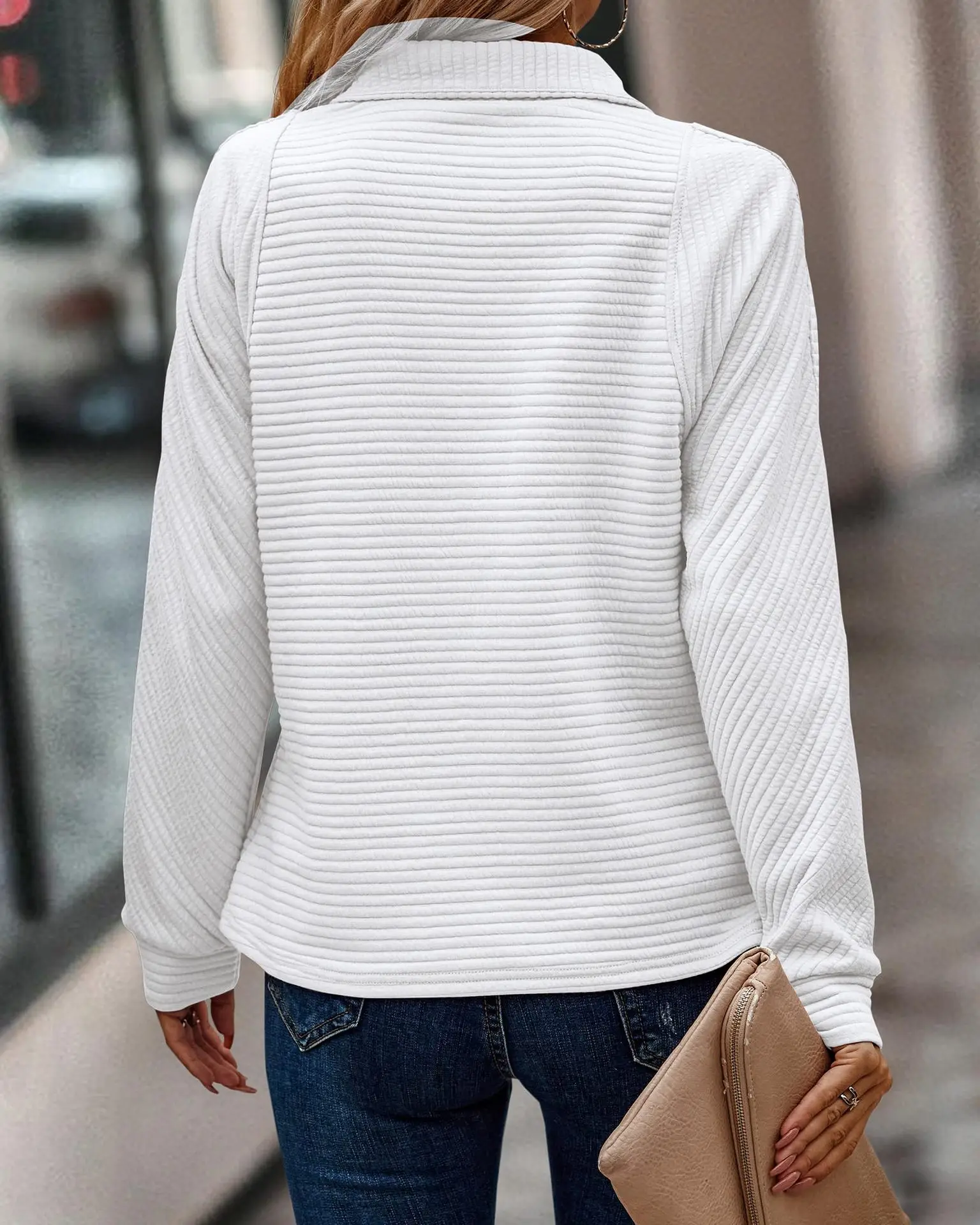 Comfy Relaxed Fit Knit Sweater - Image 30