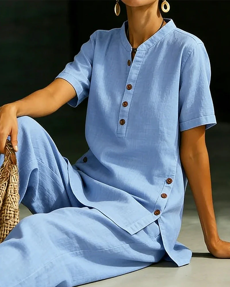 Cotton Linen Button Set - Image 2