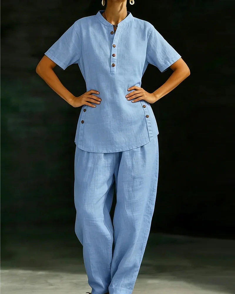 Cotton Linen Button Set - Image 3