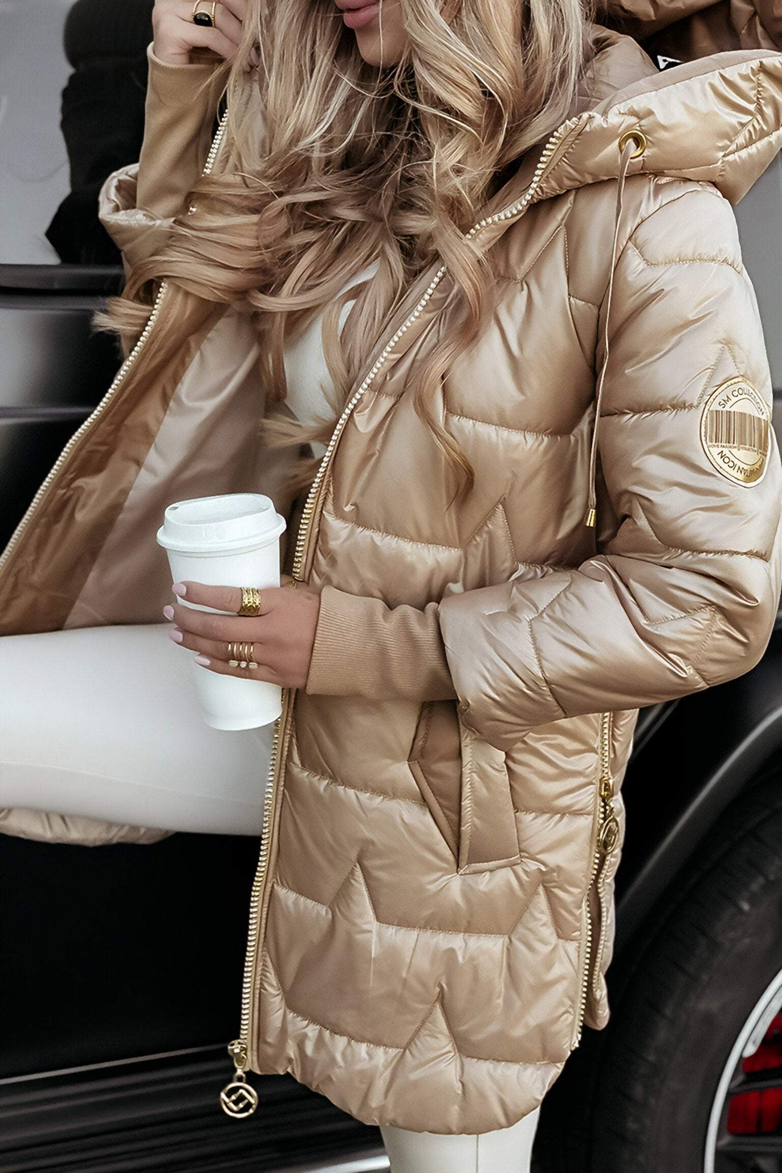 Cozy Padded Hooded Winter Coat - Image 15