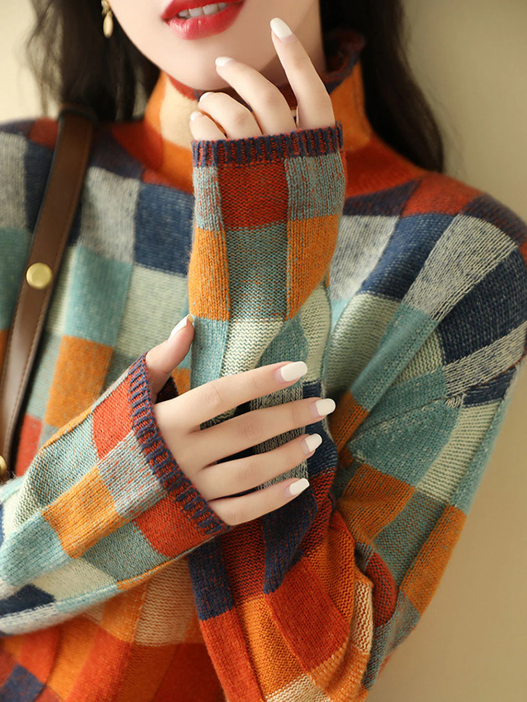 Cozy Women’s High Neck Sweater - Image 10