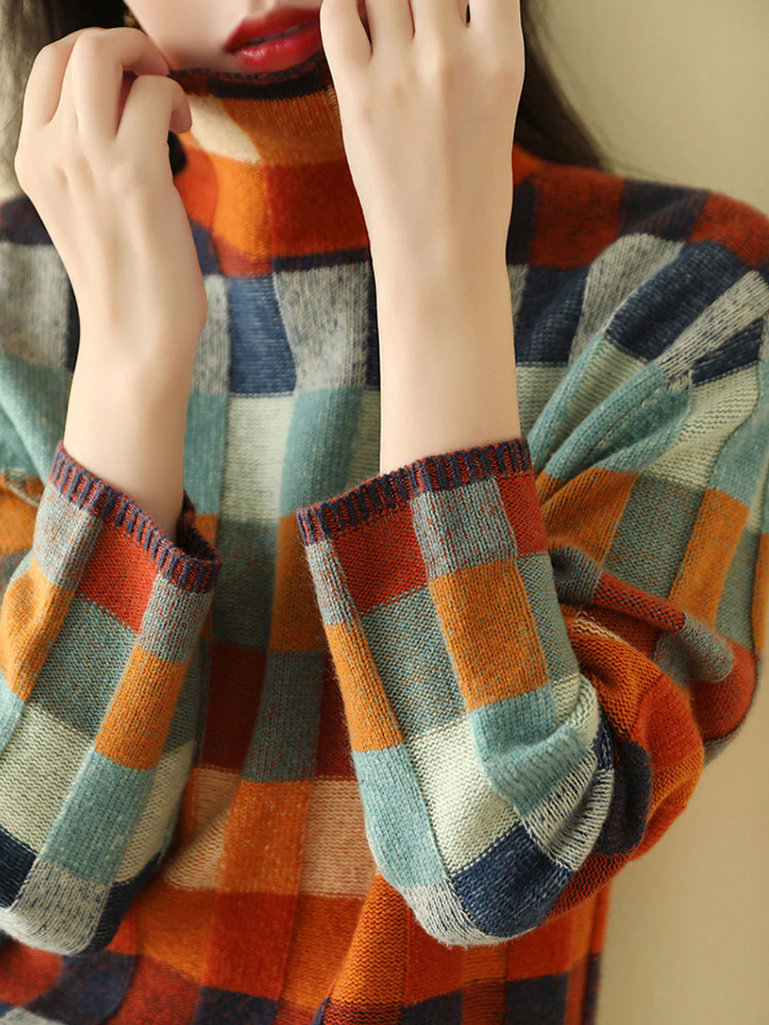 Cozy Women’s High Neck Sweater - Image 5