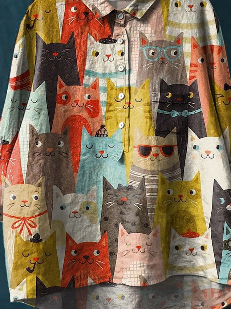 Creative Cat Shirt Featuring Sheila’s Art - Image 2