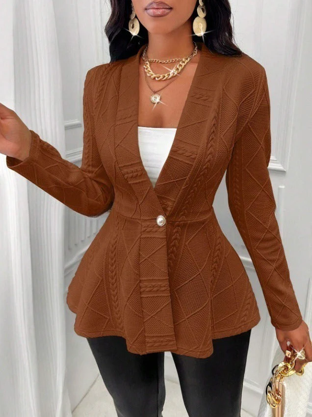 Cross-Border Long Coat with Buttons - Image 10