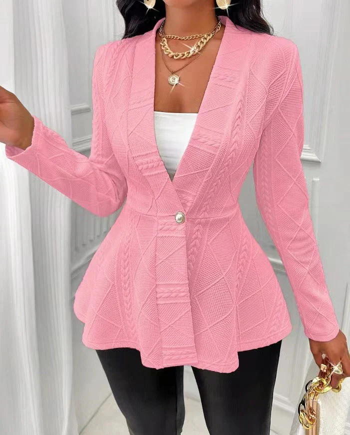 Cross-Border Long Coat with Buttons - Image 18