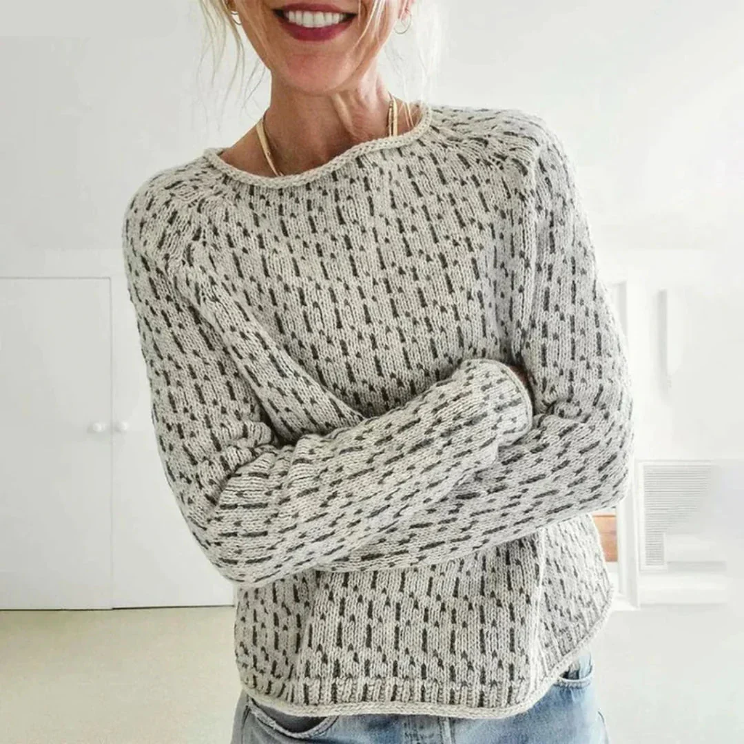Ditte Cozy Textured Knit Sweater