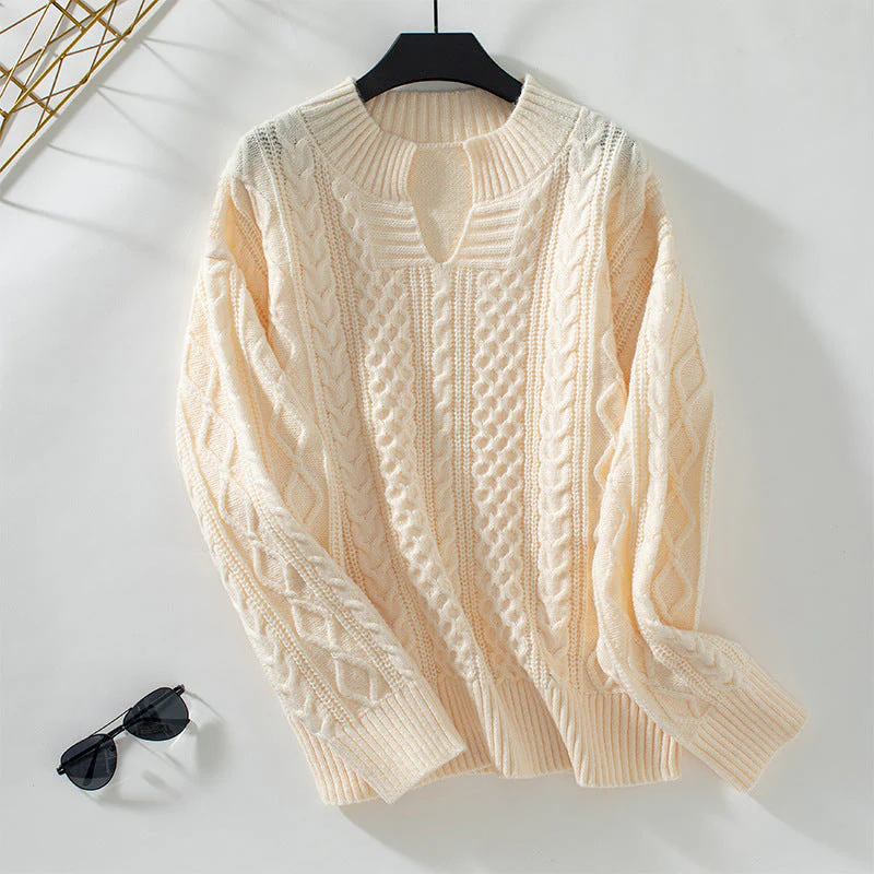 Drizzle Cable Knit Pullover Sweater - Image 17