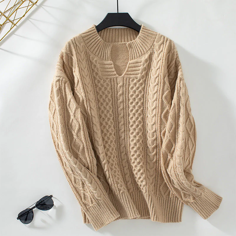 Drizzle Cable Knit Pullover Sweater - Image 8