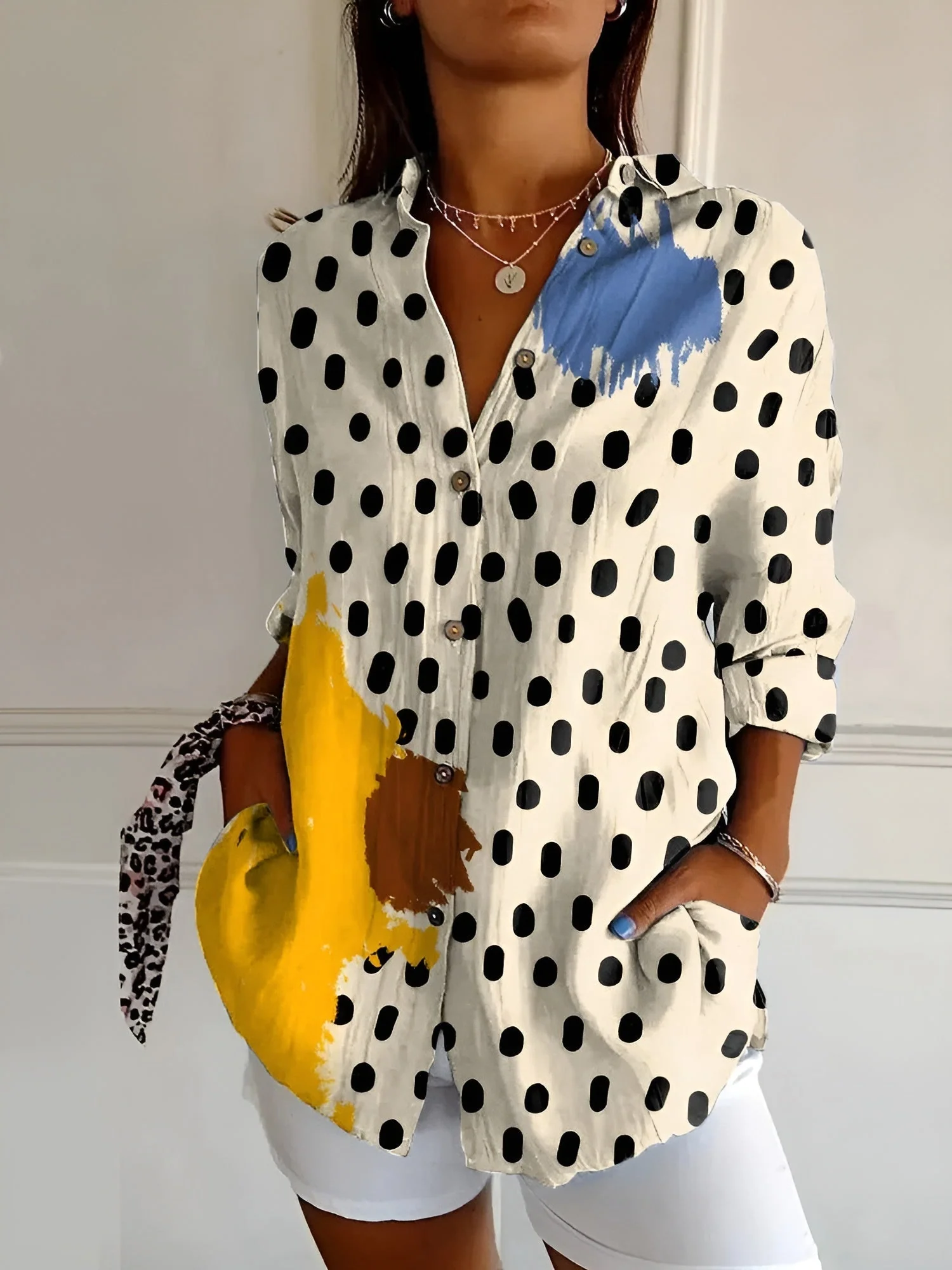 Effortless Elegance Button-Up Blouse - Image 10