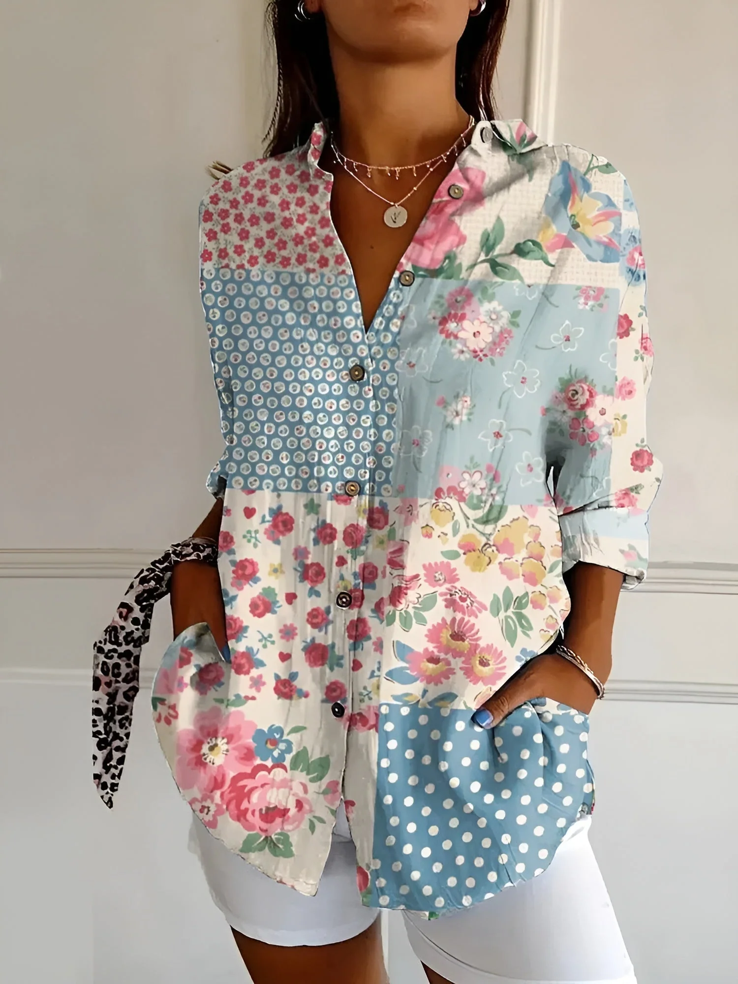 Effortless Elegance Button-Up Blouse - Image 5