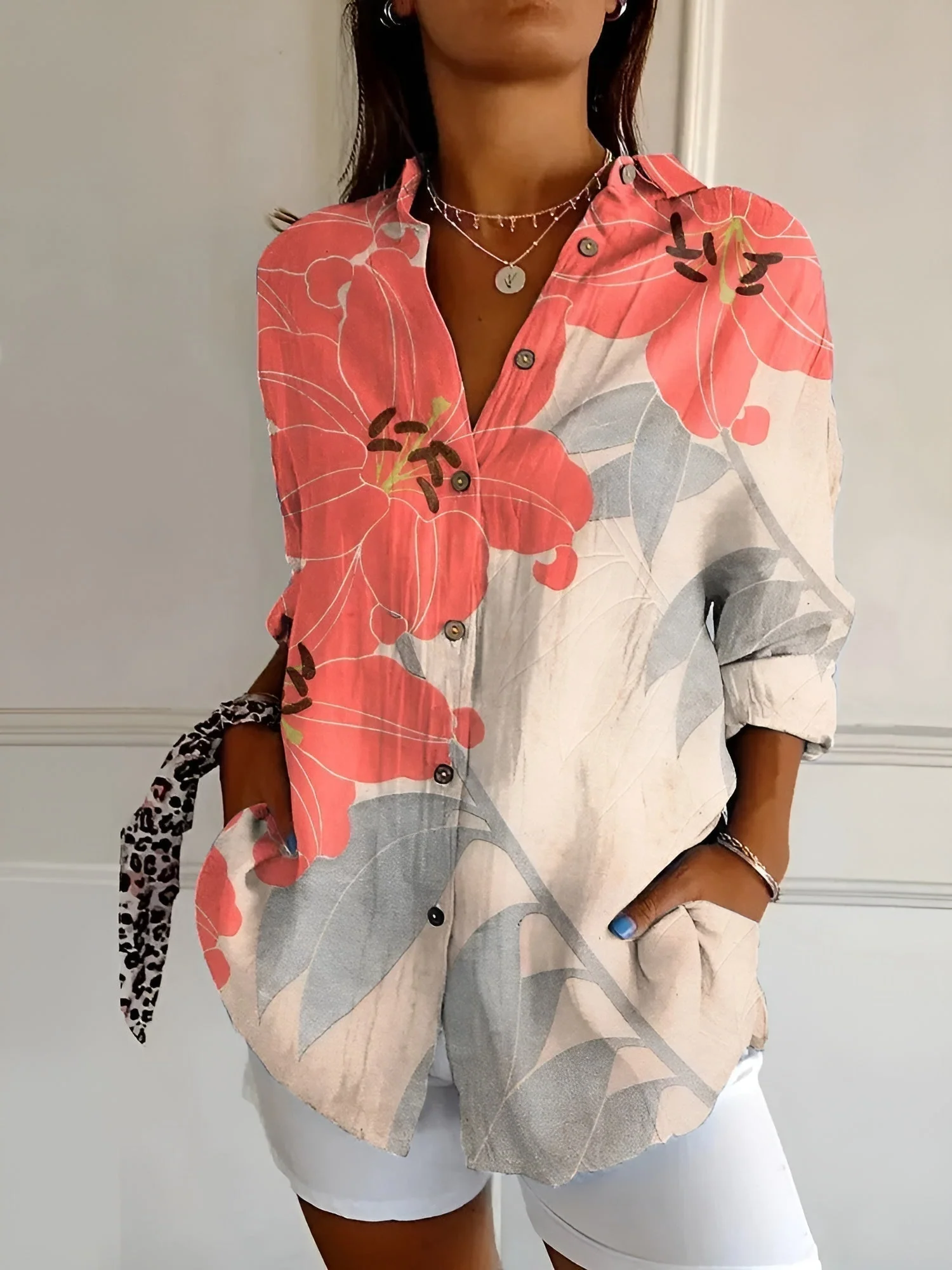 Effortless Elegance Button-Up Blouse - Image 8