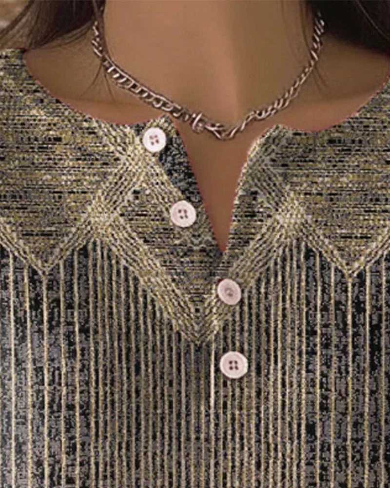 Elegant Button-Down Retro Sweater - Image 3