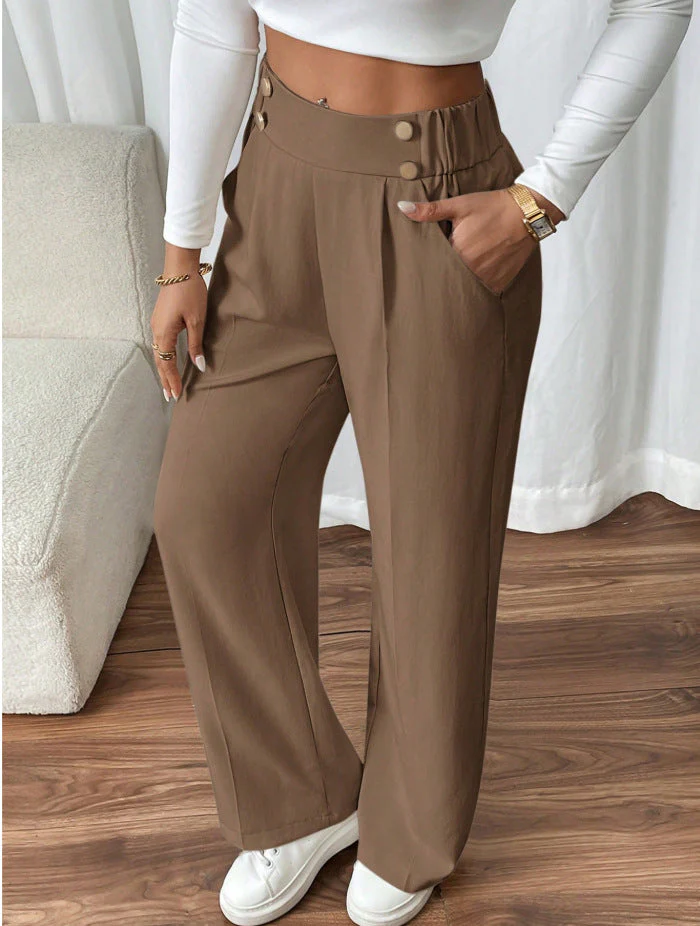 Elegant High Waist Trousers - Image 23