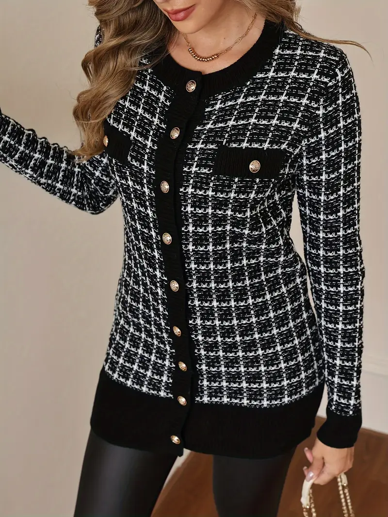 Elegant Long Sleeve Cardigan - Image 2