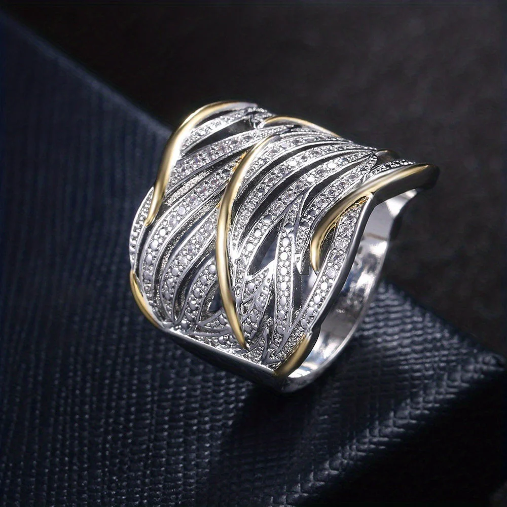 Elegant Multilayer Twisted Ring - Image 4