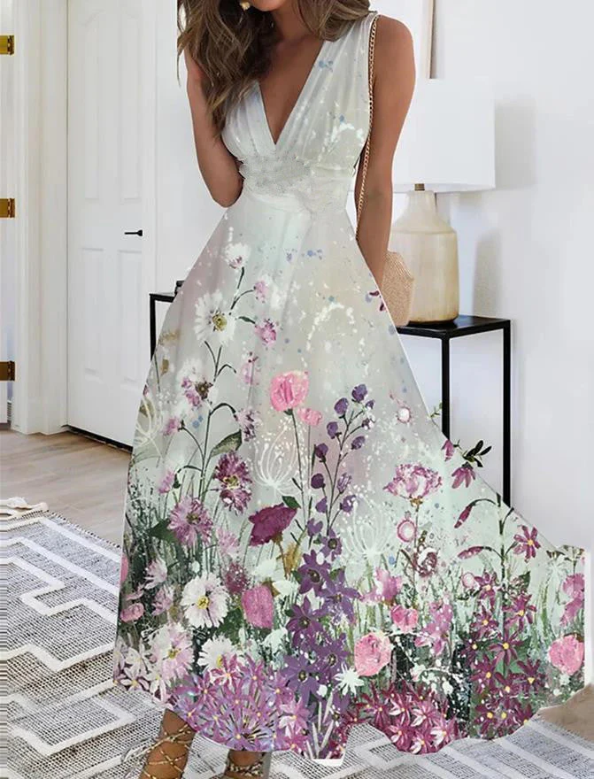 Boho Style Sleeveless Long Dress - Image 10