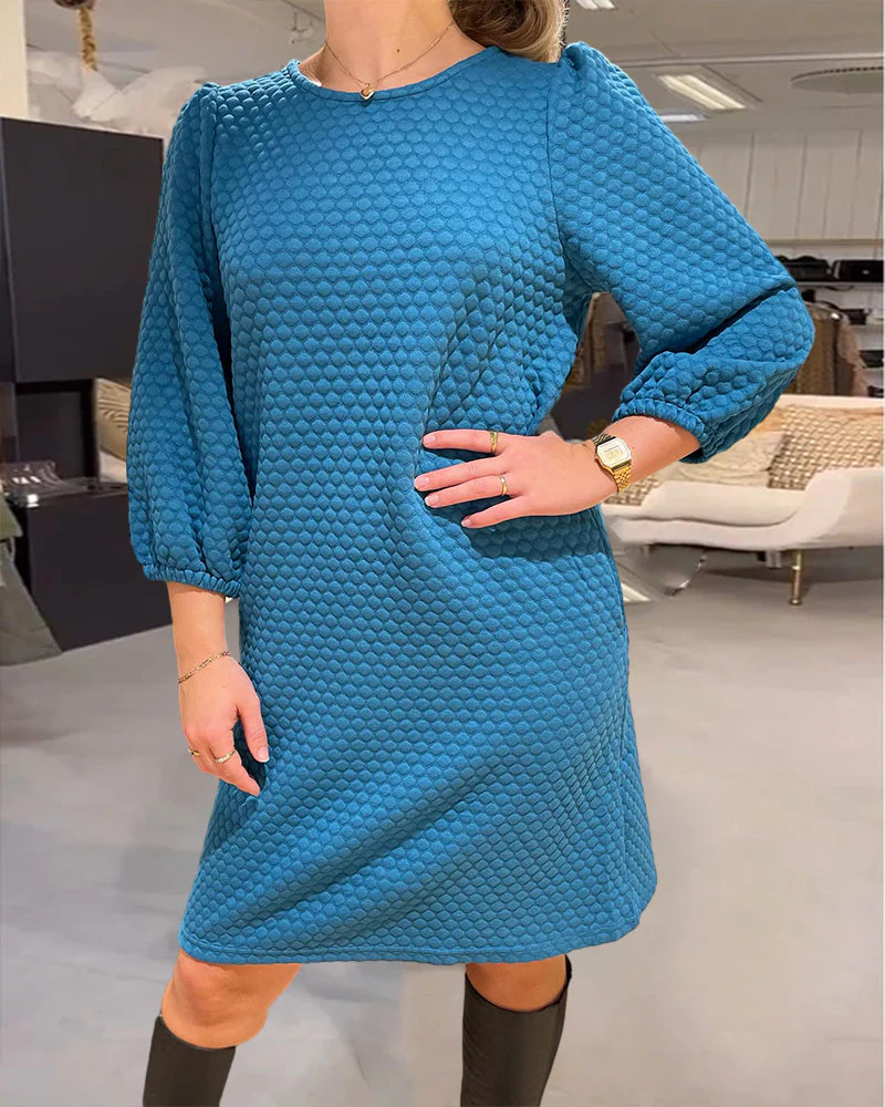 Elegant Solid Color Dress - Image 23