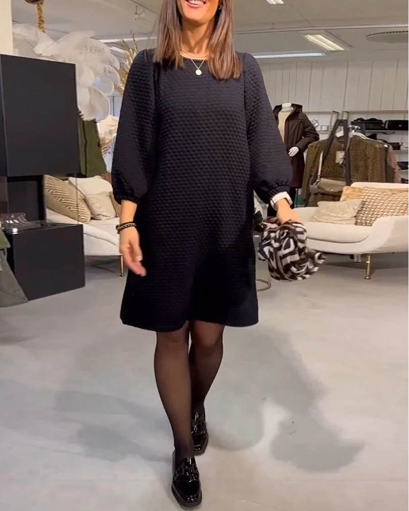 Elegant Solid Color Dress - Image 6