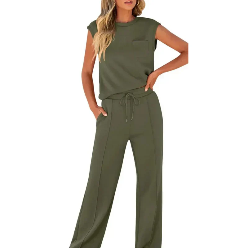 Elegant Two Piece Sleeveless Set - Image 15