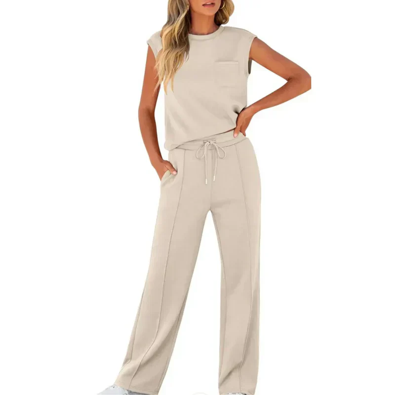Elegant Two Piece Sleeveless Set - Image 18