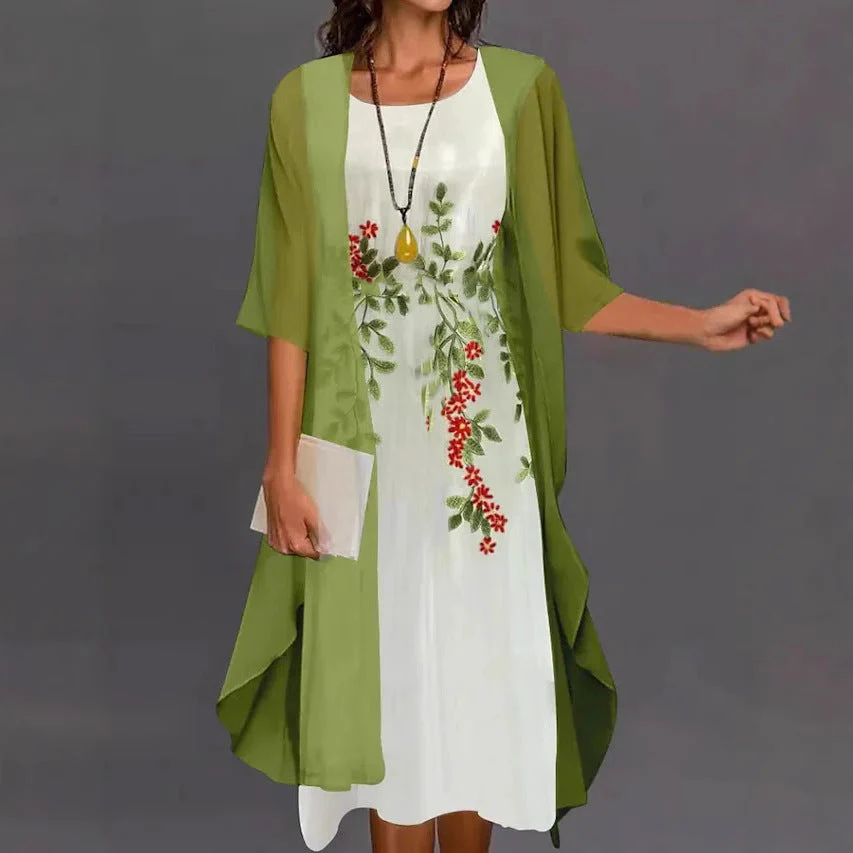 Elegant Two-Piece Summer Dress