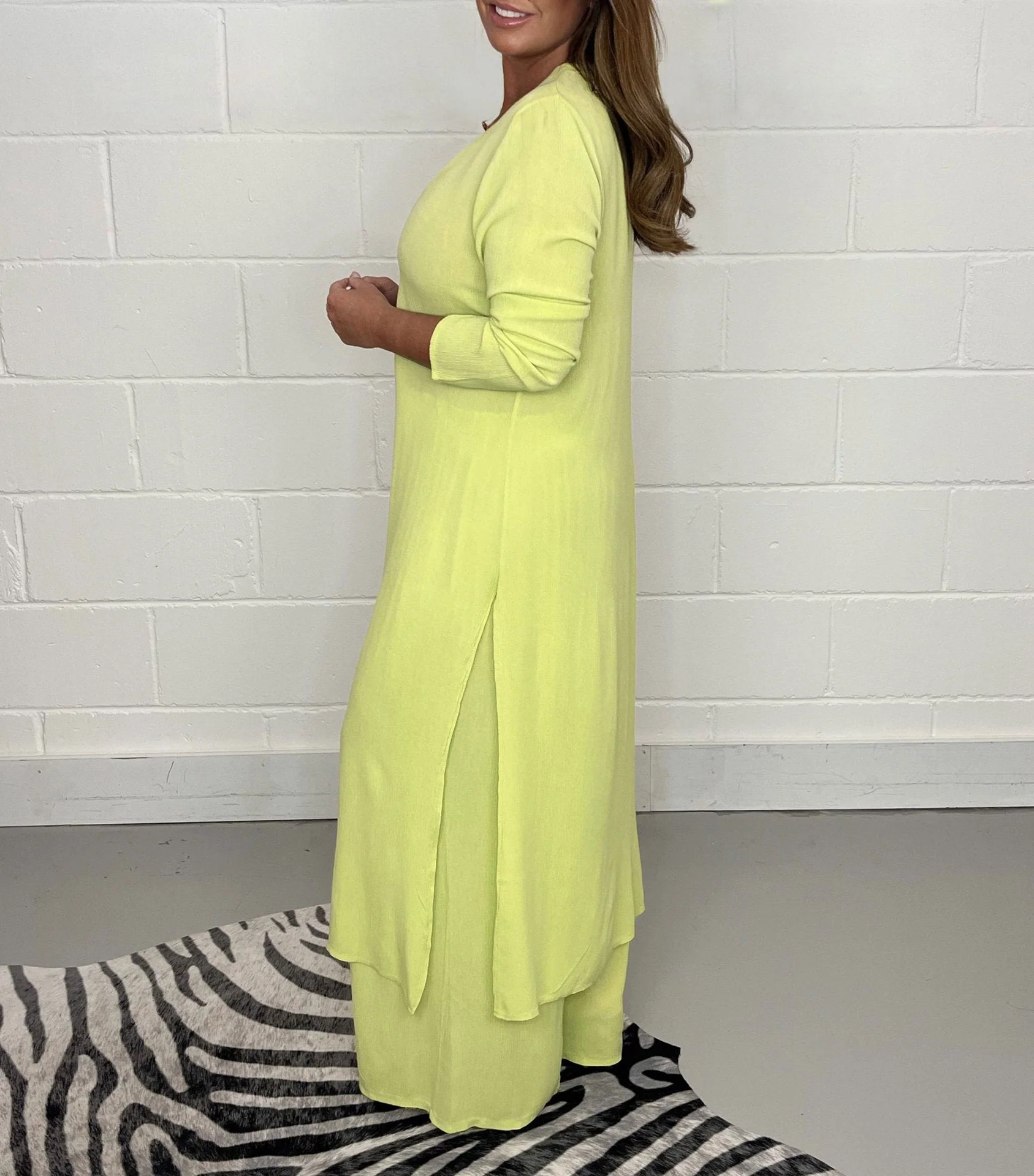 Elegant V-Neck Split Luxe Dress - Image 46
