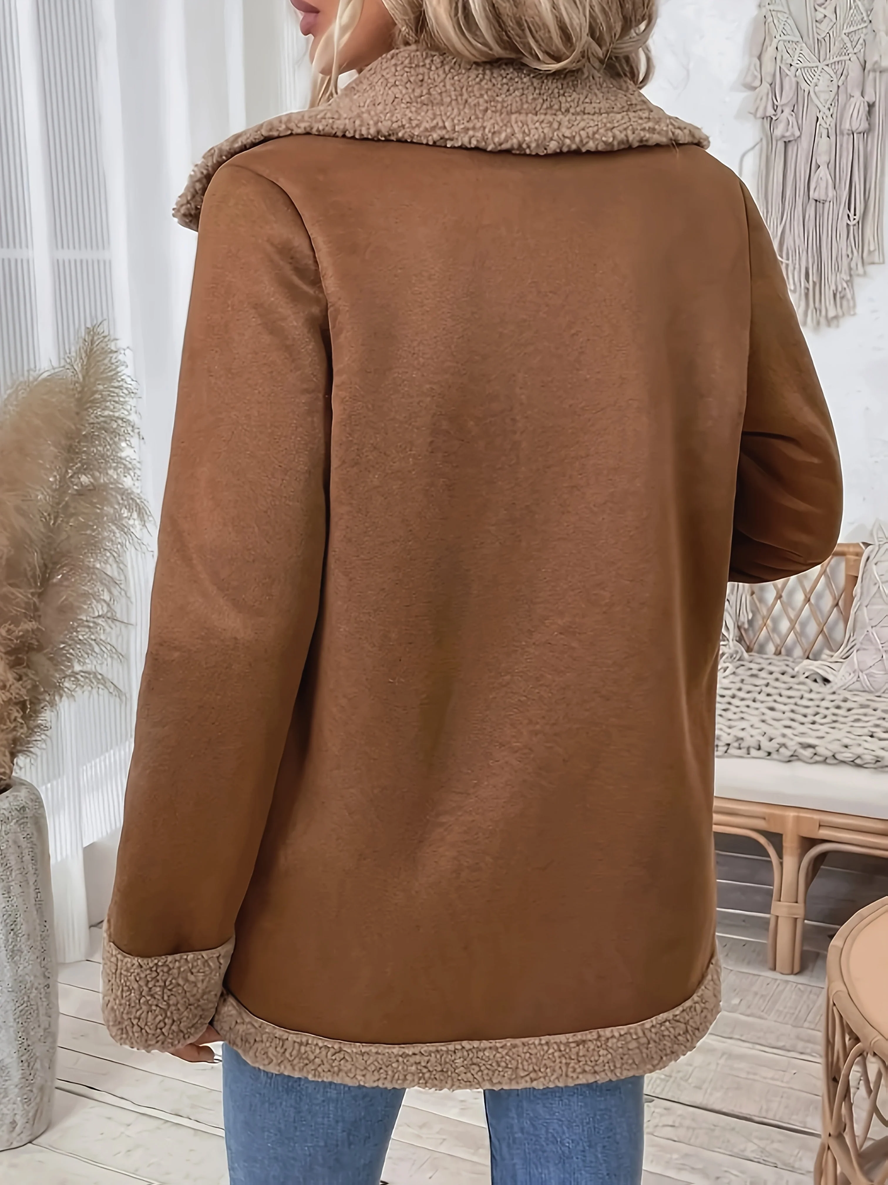 Elegant Wool Blend Jacket Women - Image 3