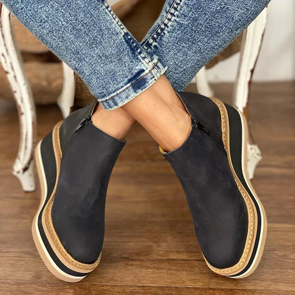 Elegant Zipper Waterproof Boots - Image 11