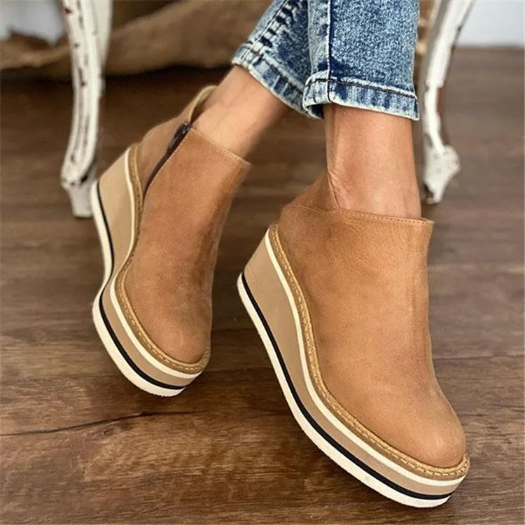 Elegant Zipper Waterproof Boots - Image 2