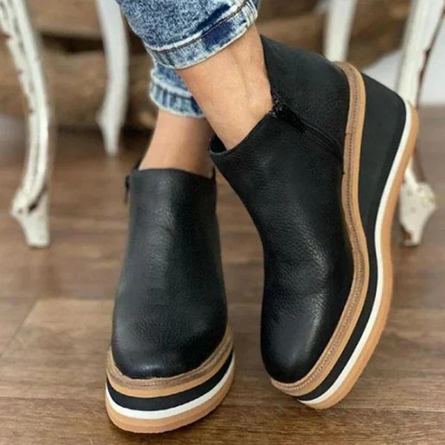 Elegant Zipper Waterproof Boots - Image 5