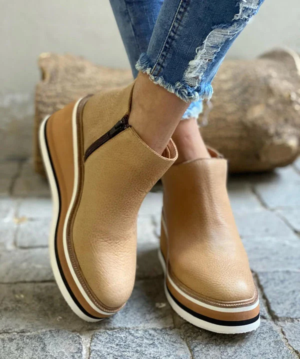 Elegant Zipper Waterproof Boots - Image 6