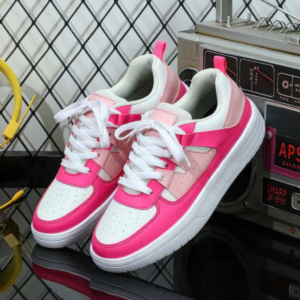 Ergonomic Women's Sneakers With Laces - Image 2