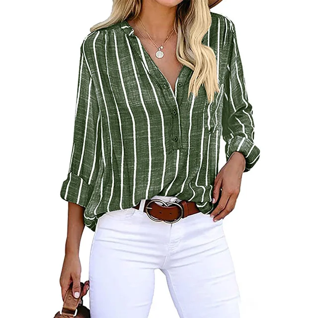 Everyday Wear Striped Button Shirt - Image 5